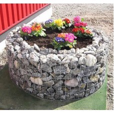 Габион ландшафтный клумба болтовой оцинкованный (Ц) 0,6х0,6х0,6х4х50х50 мм ГОСТ Р 58120-2018