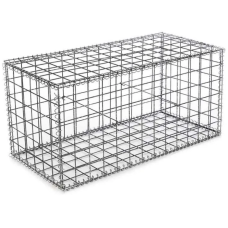 Габион сварной коробчатый спиральный оцинкованный (Ц) 0,5х0,5х0,5х5х50х50 мм ГОСТ Р 58120-2018