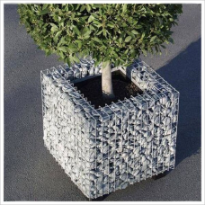 Габион ландшафтный кашпо болтовой оцинкованный (Ц) БК 0,55х0,55х1х4х50х50 мм ГОСТ Р 58120-2018